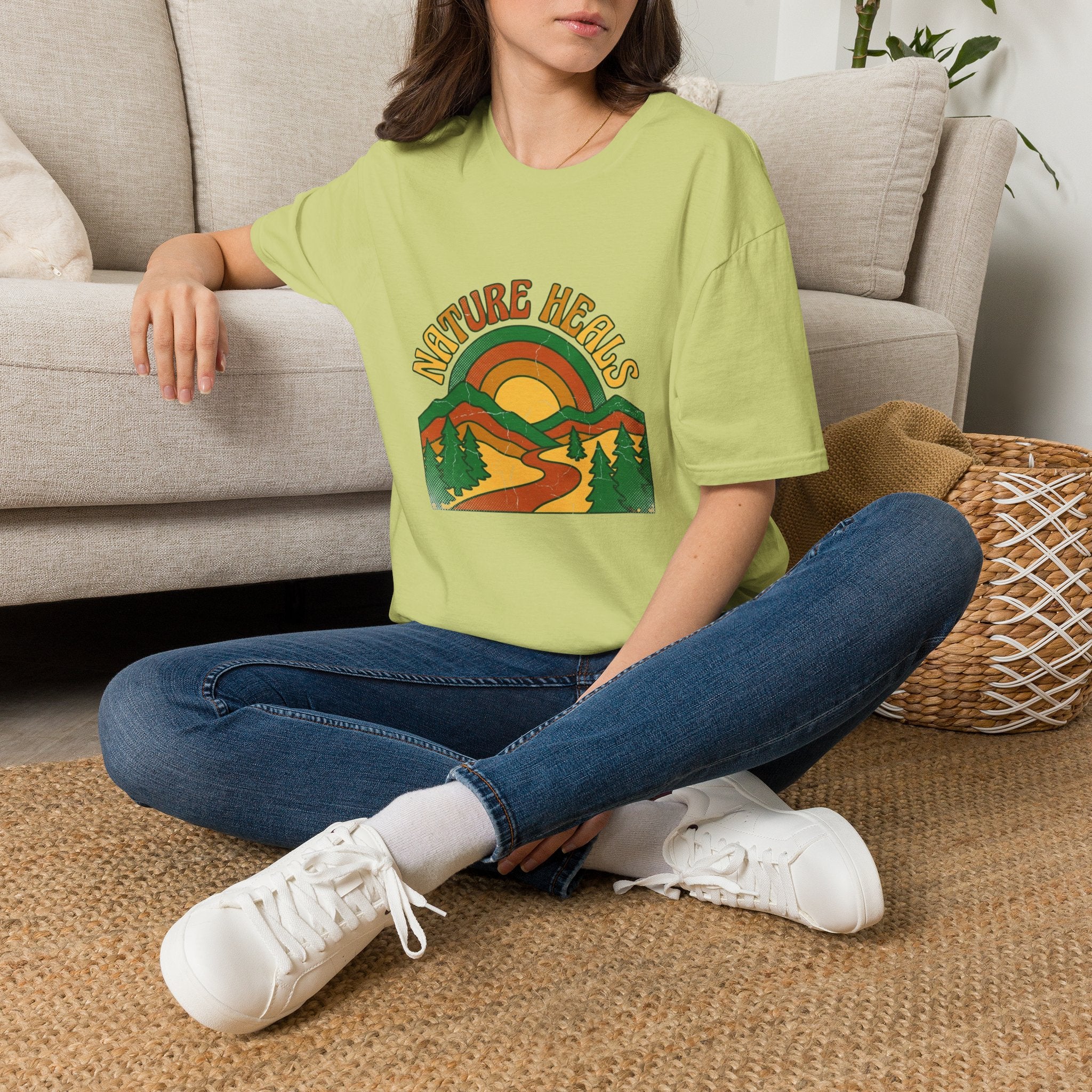Nature Heals Retro T-Shirt
