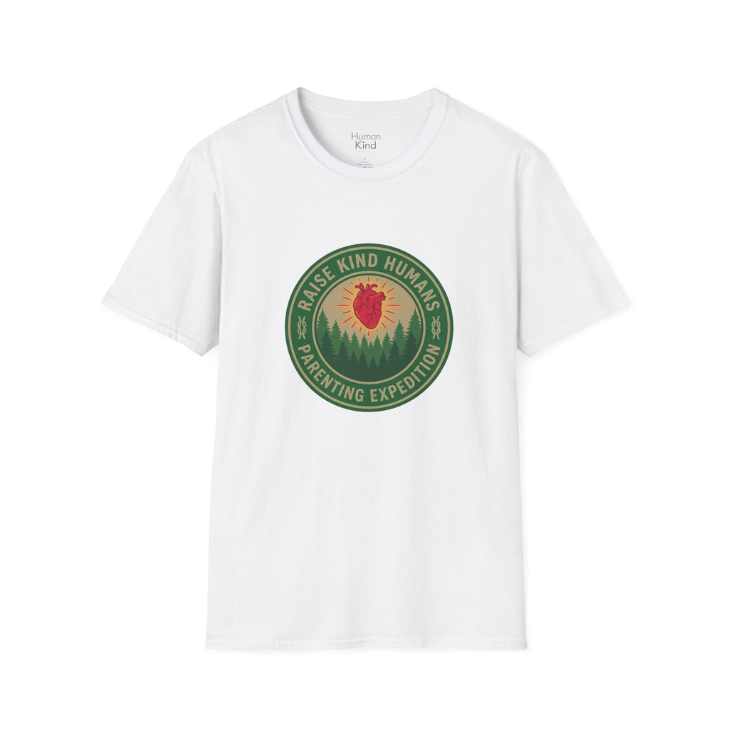 Raise Kind Humans Parenting Expedition T-Shirt