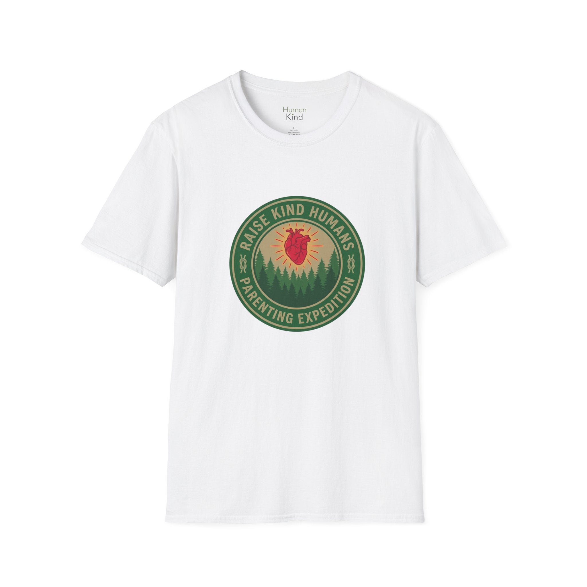 Raise Kind Humans Parenting Expedition T-Shirt