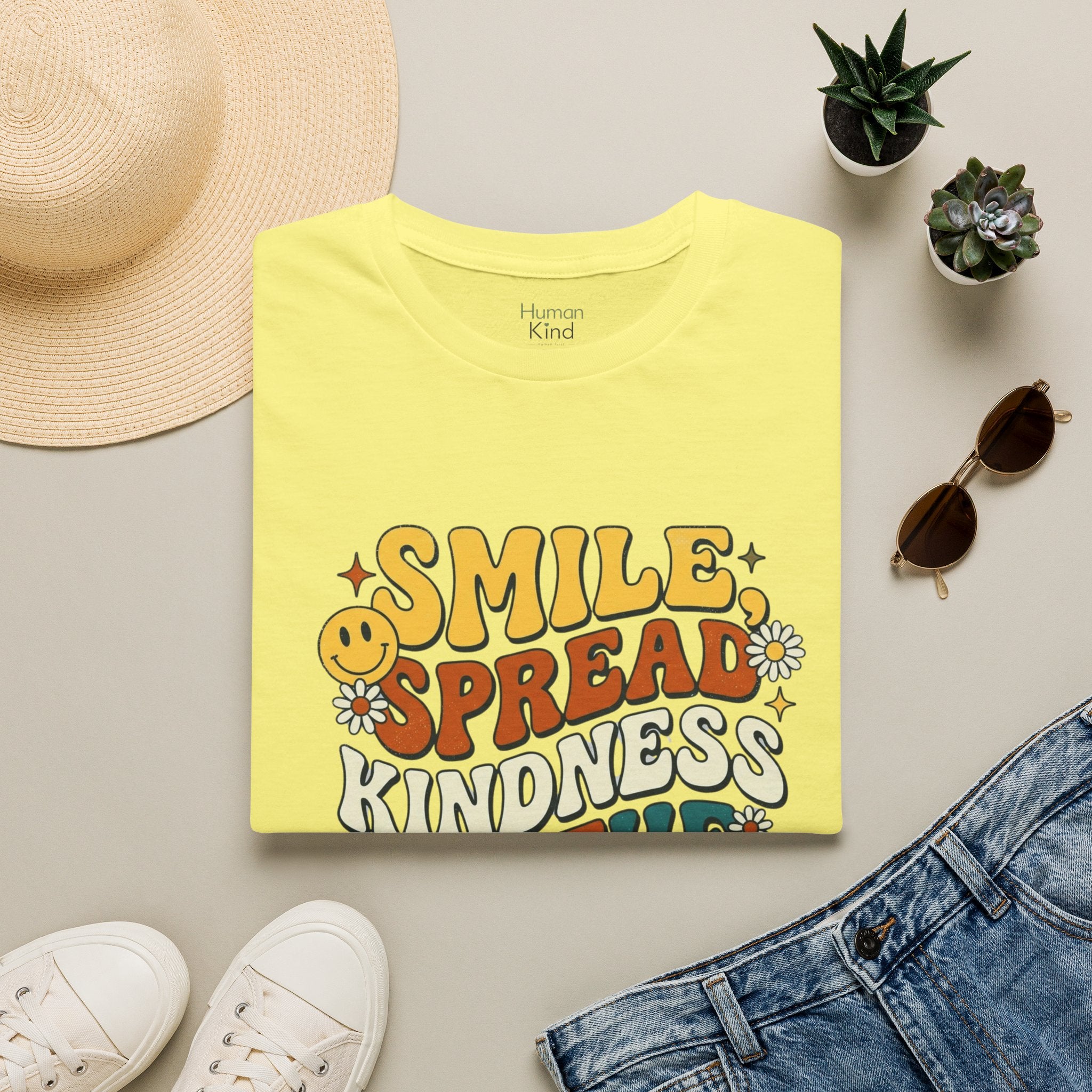 Smile - Spread Kindness Retro T-Shirt