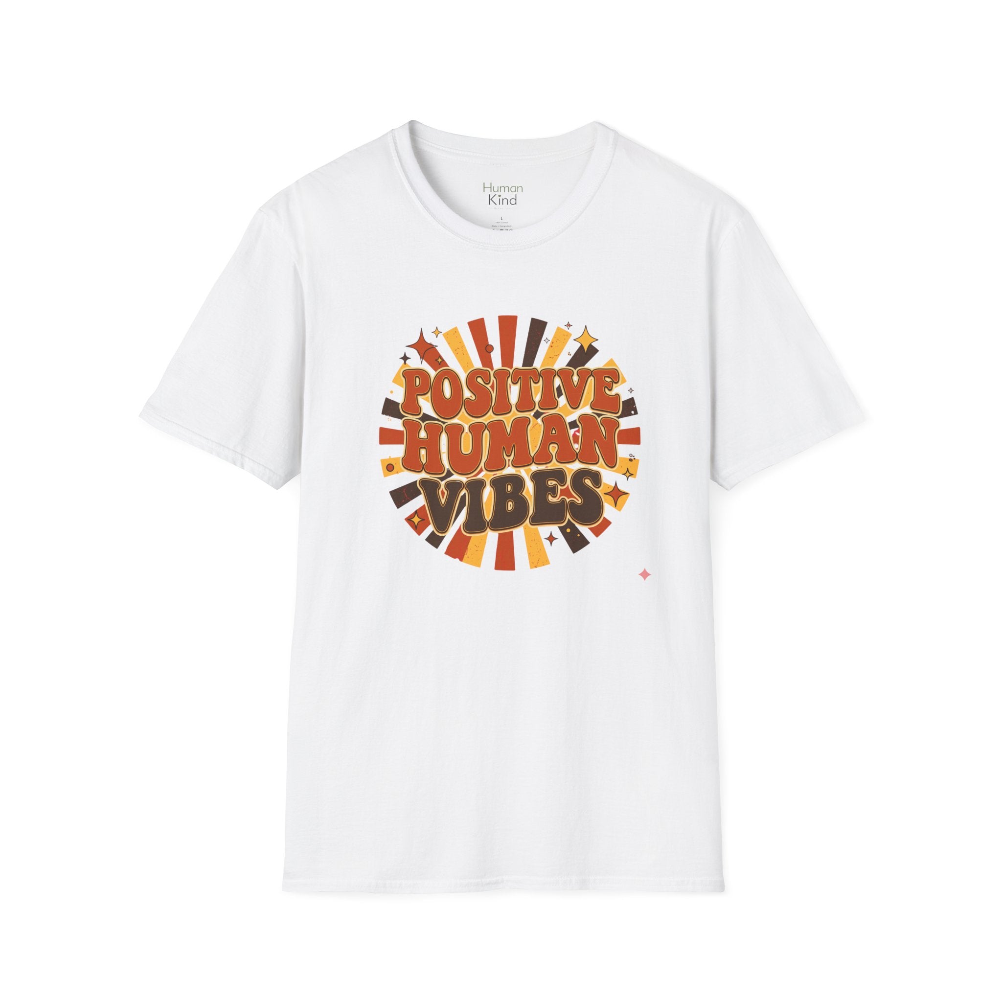 Positive Human Vibes Retro T-Shirt