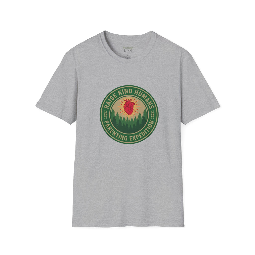 Raise Kind Humans Parenting Expedition T-Shirt