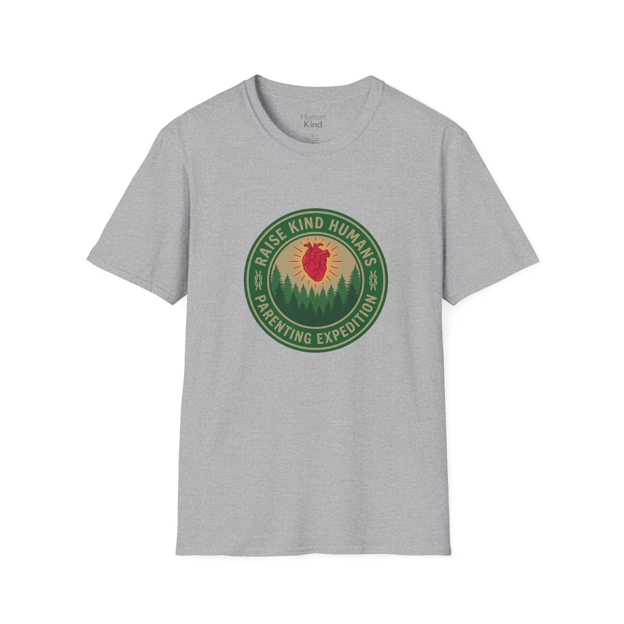 Raise Kind Humans Parenting Expedition T-Shirt
