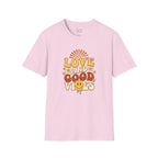 Love and Good Vibes Retro T-Shirt