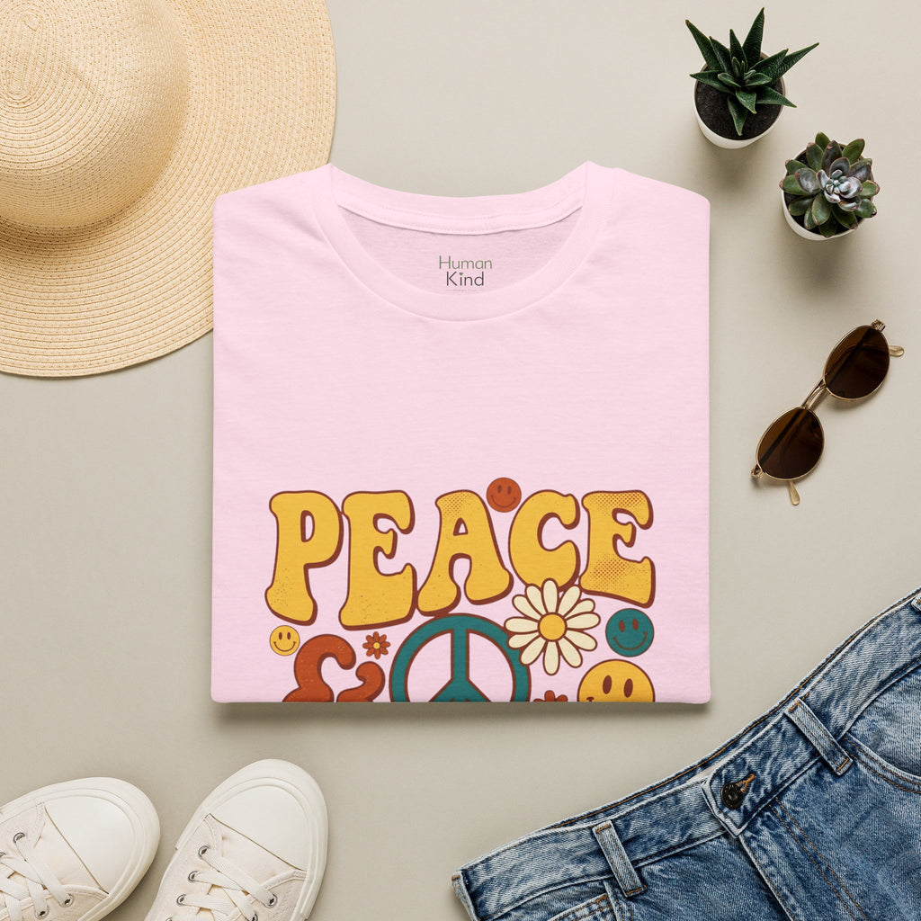 Peace & Love Retro T-Shirt