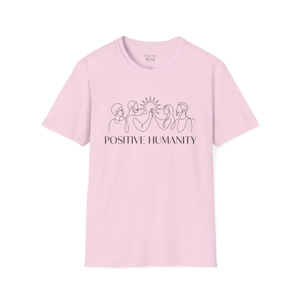Positive Humanity Horizontal Minimal T-Shirt