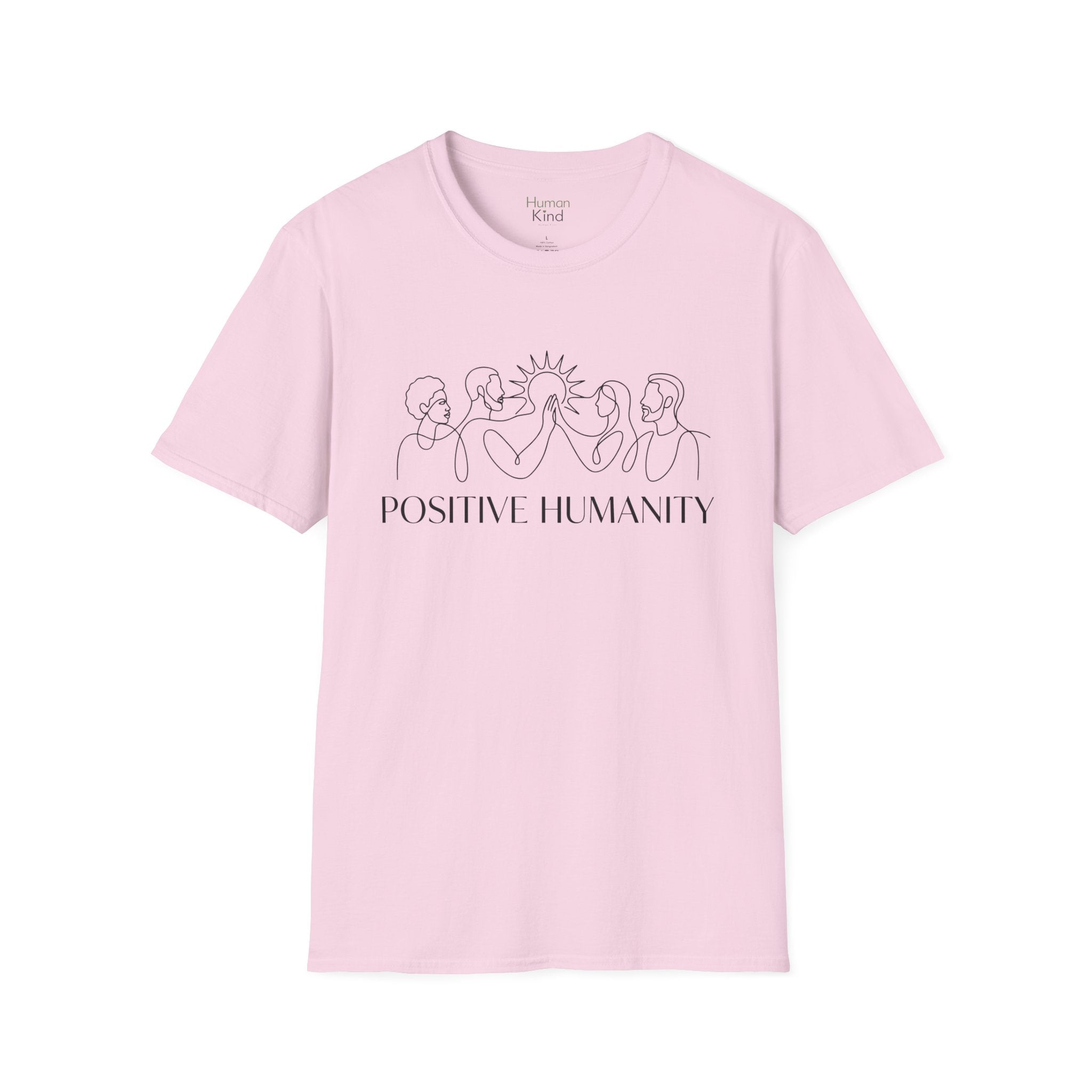 Positive Humanity Horizontal Minimal T-Shirt