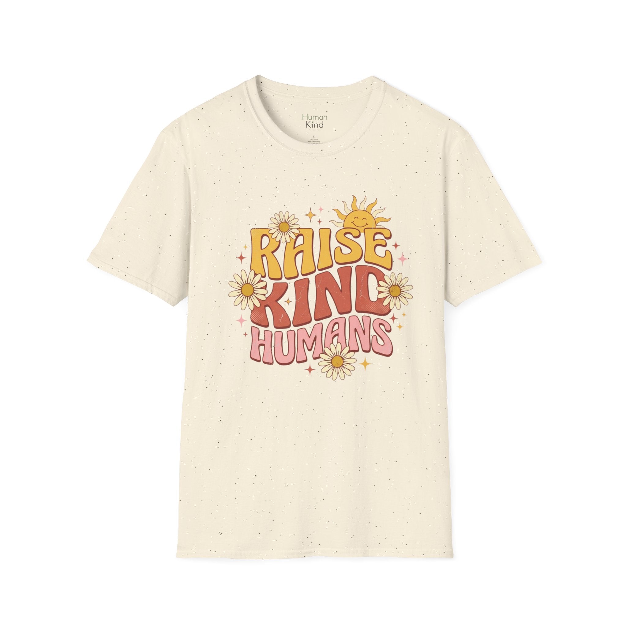 Raise Kind Humans Retro T-Shirt