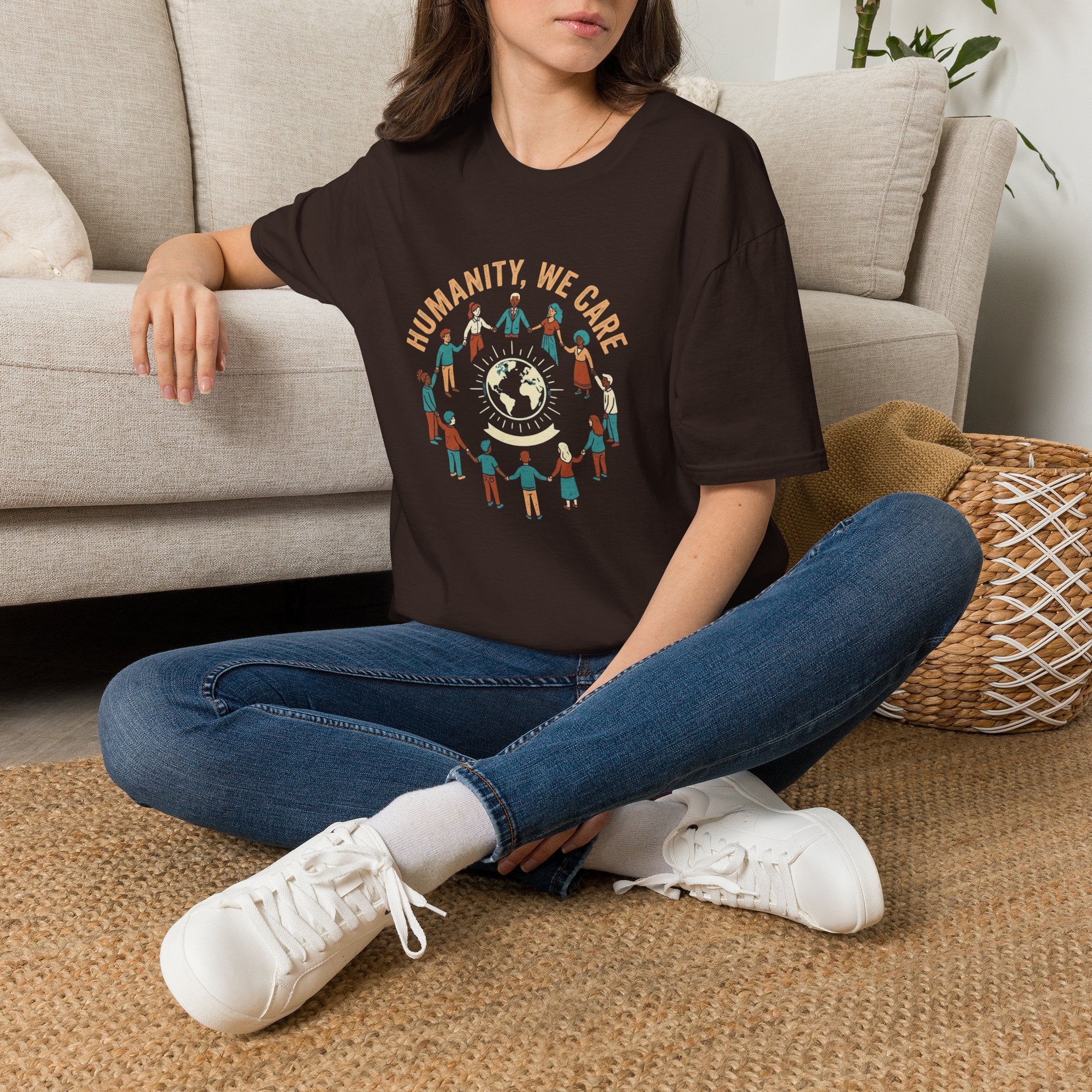 Humanity We Care Globe T-Shirt