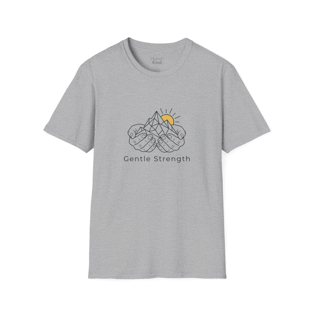 Gentle Strength - Hands - Mountains T-Shirt