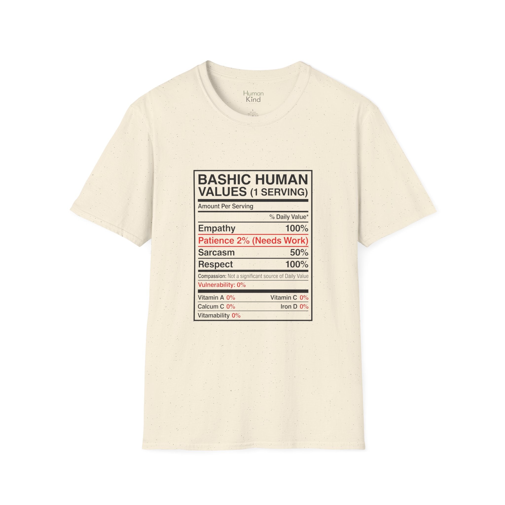 Basic Human Values Recipe T-Shirt