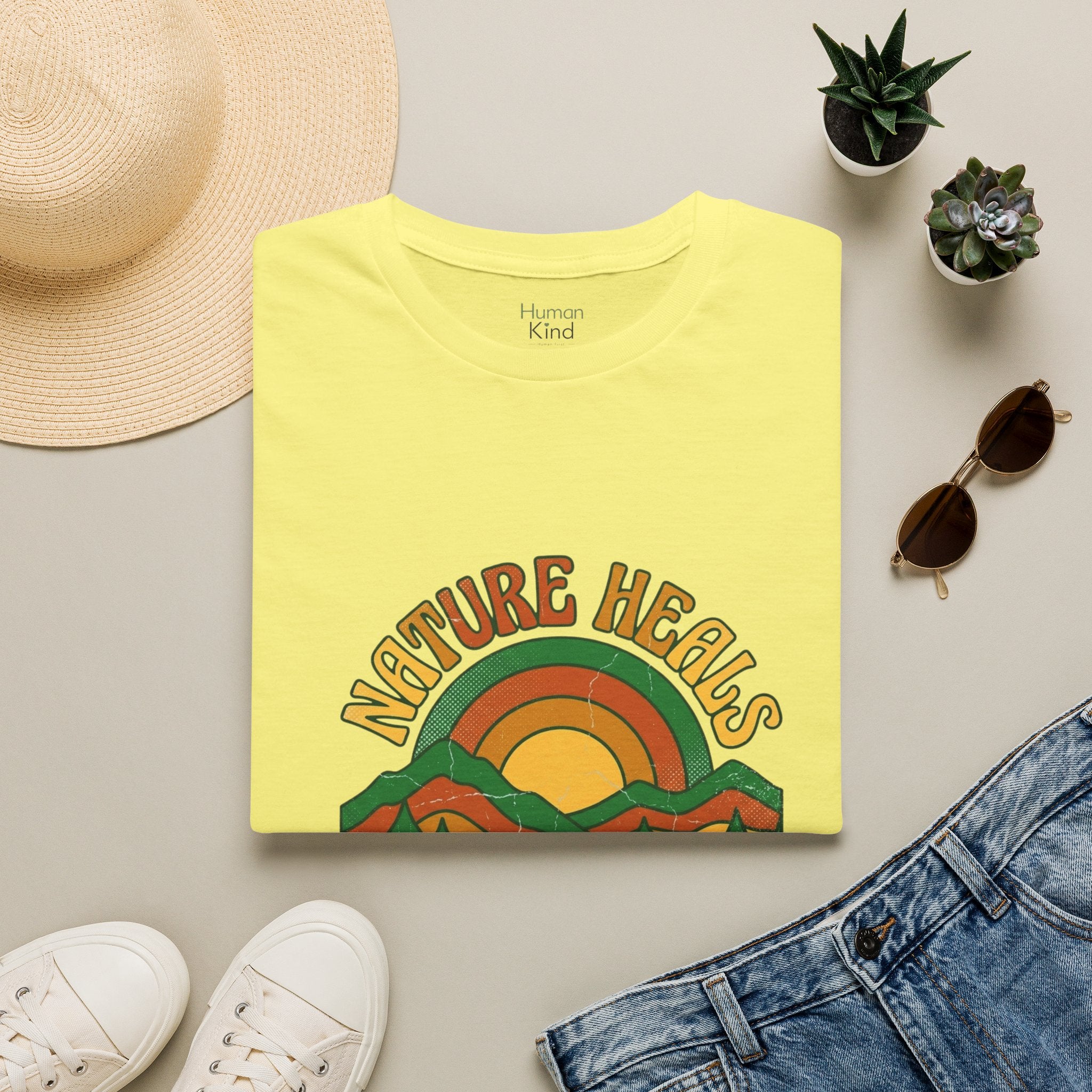Nature Heals Retro T-Shirt