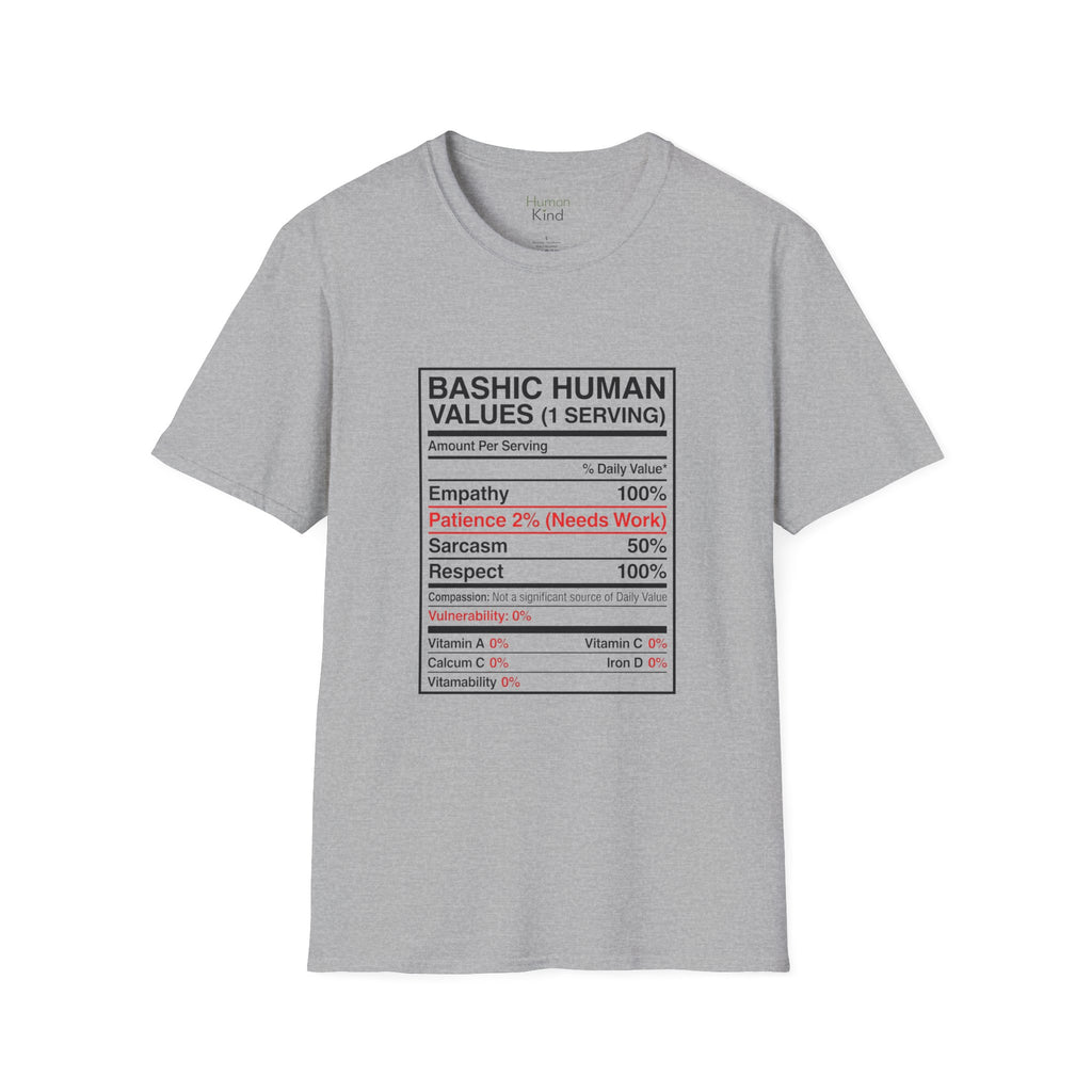 Basic Human Values Recipe T-Shirt