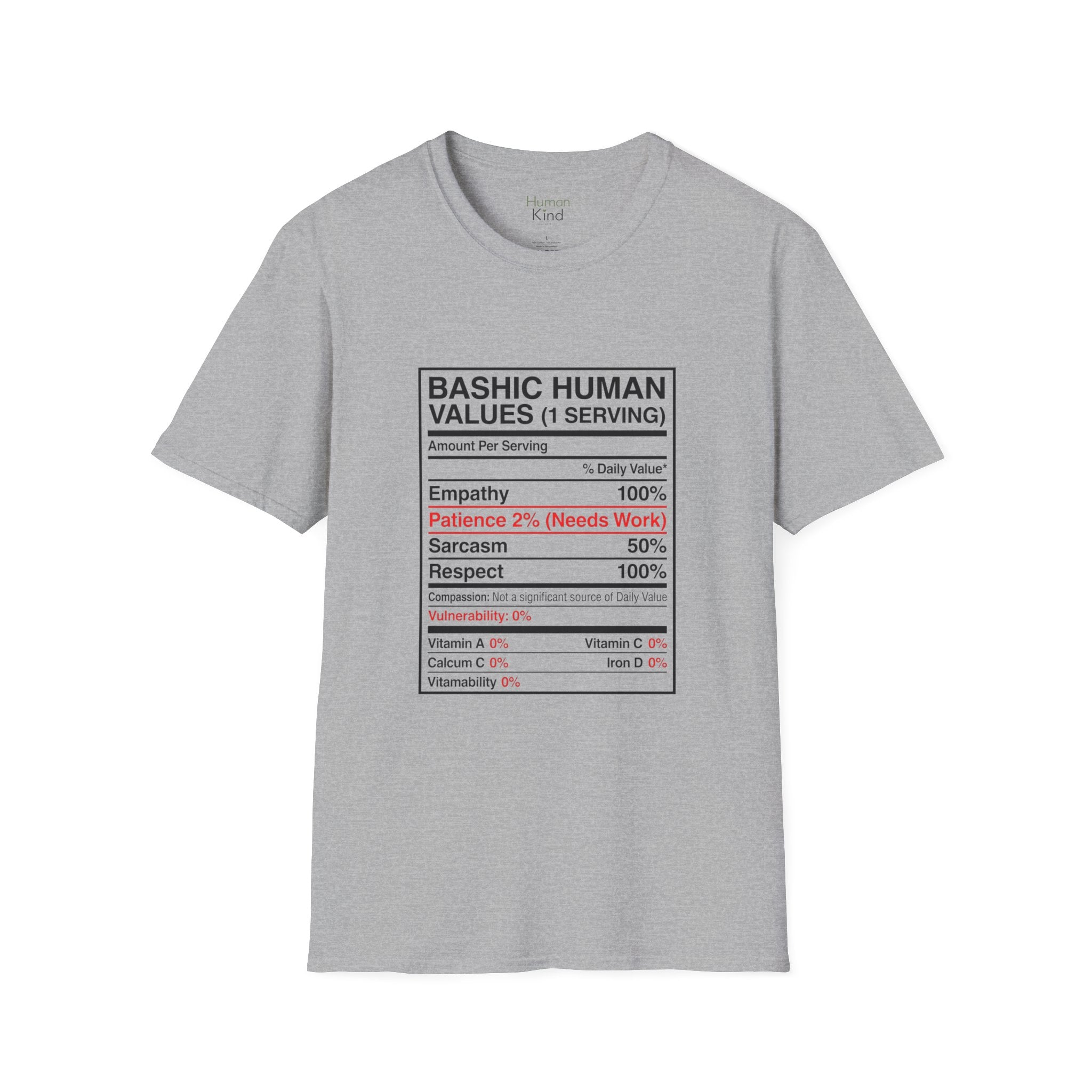 Basic Human Values Recipe T-Shirt