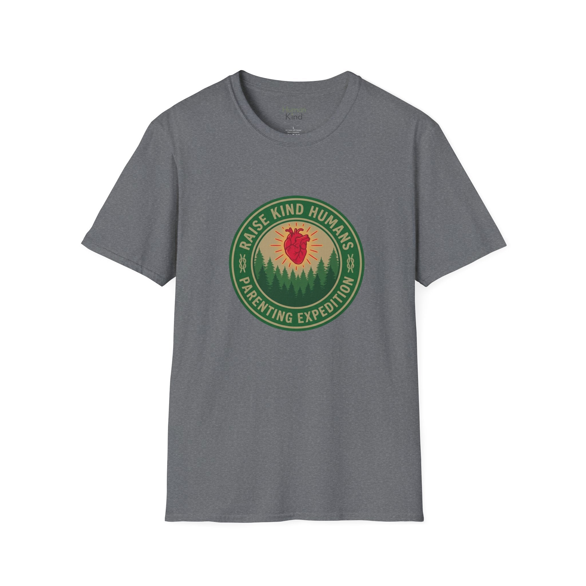 Raise Kind Humans Parenting Expedition T-Shirt