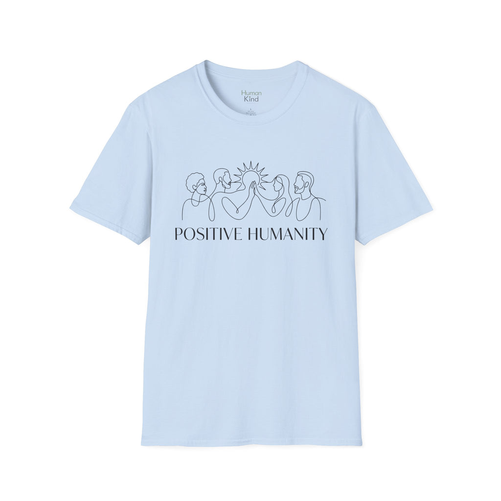 Positive Humanity Horizontal Minimal T-Shirt
