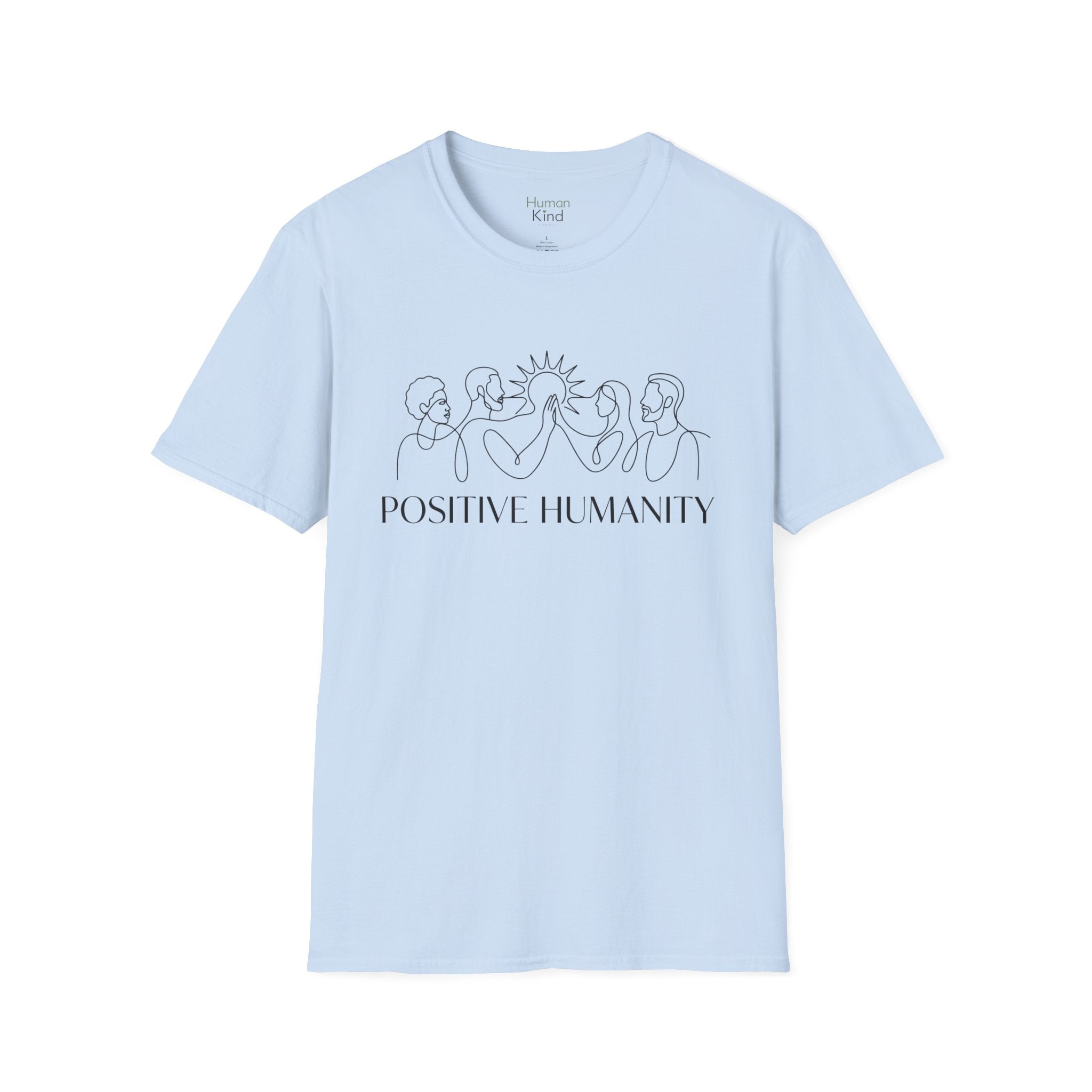 Positive Humanity Horizontal Minimal T-Shirt