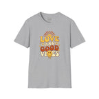 Love and Good Vibes Retro T-Shirt