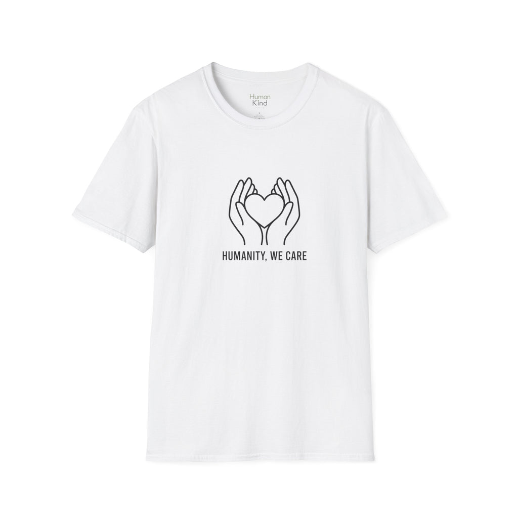 Humanity We Care - minimal T-Shirt