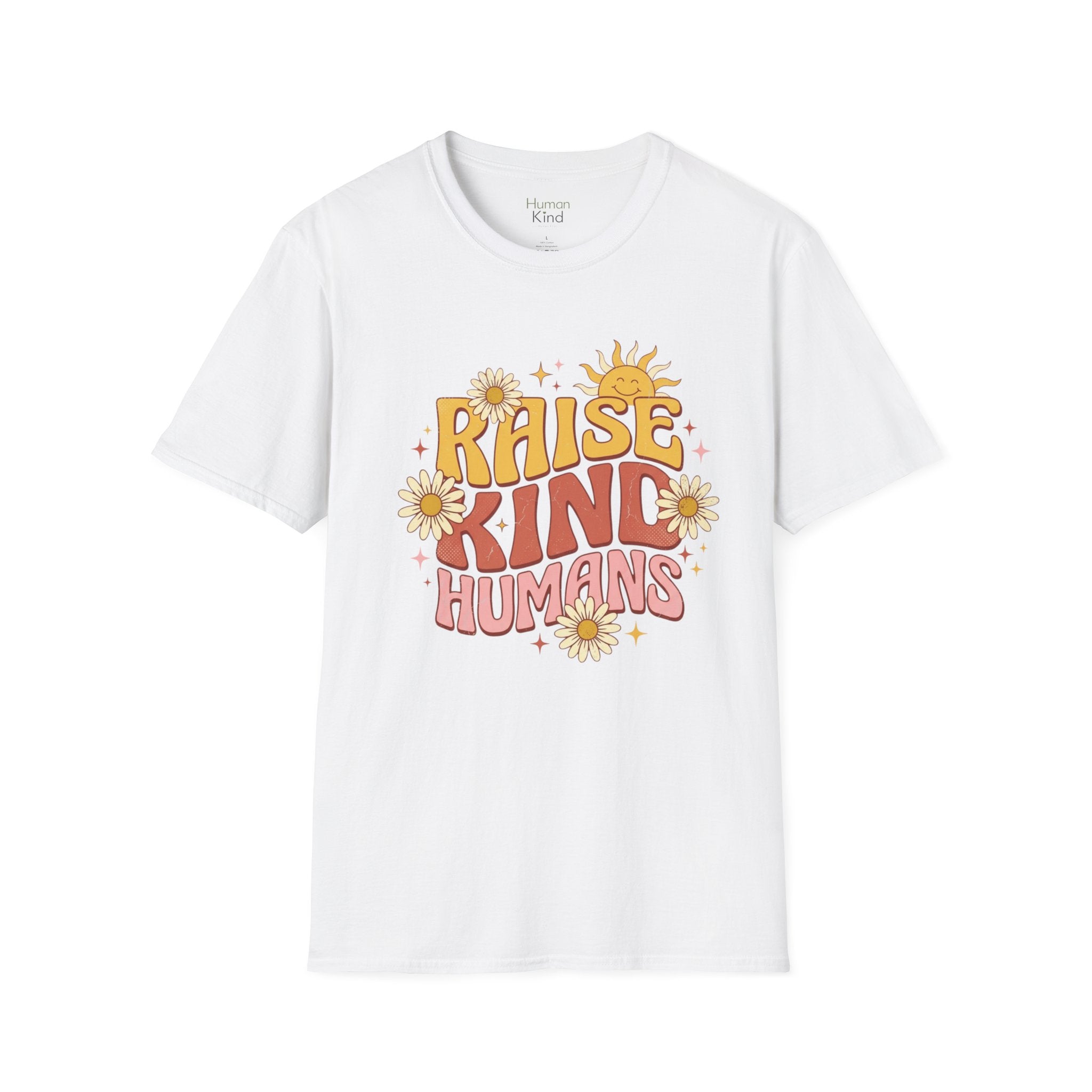 Raise Kind Humans Retro T-Shirt