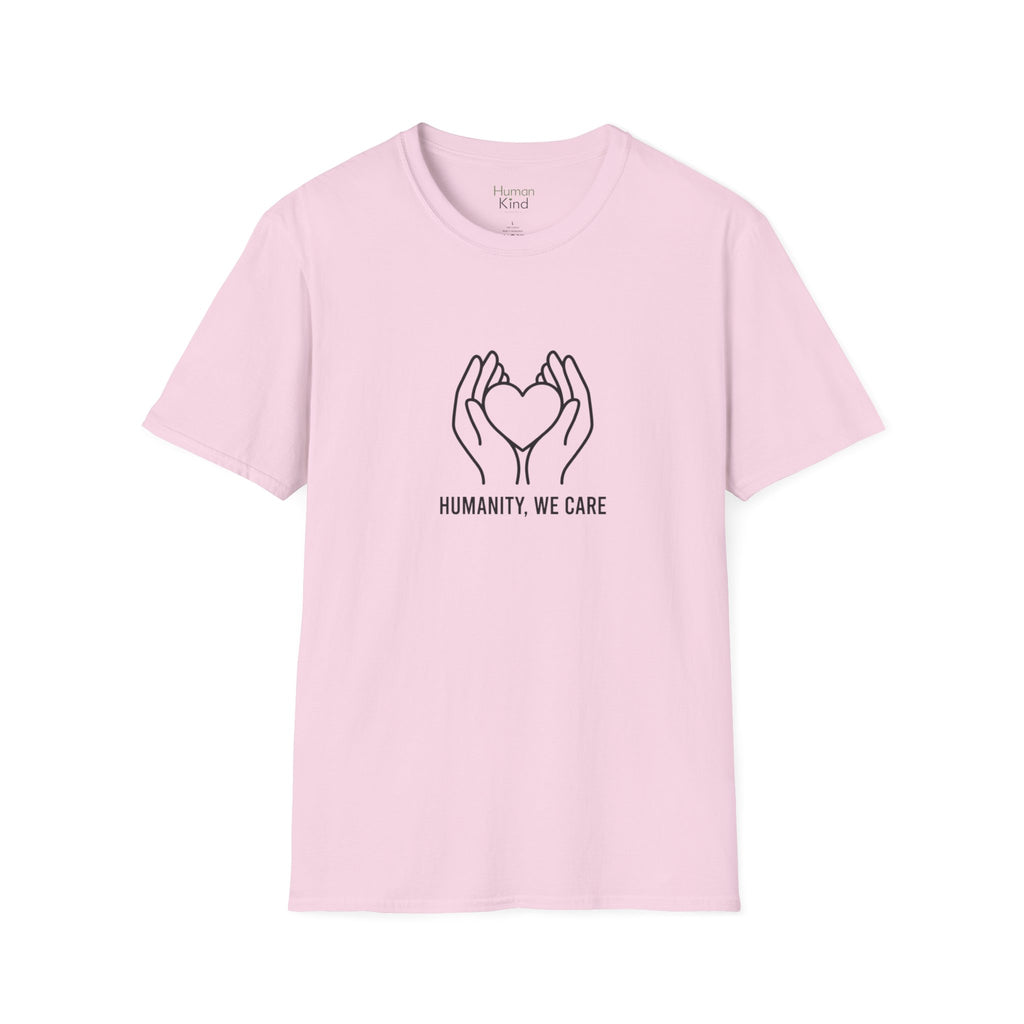 Humanity We Care - minimal T-Shirt