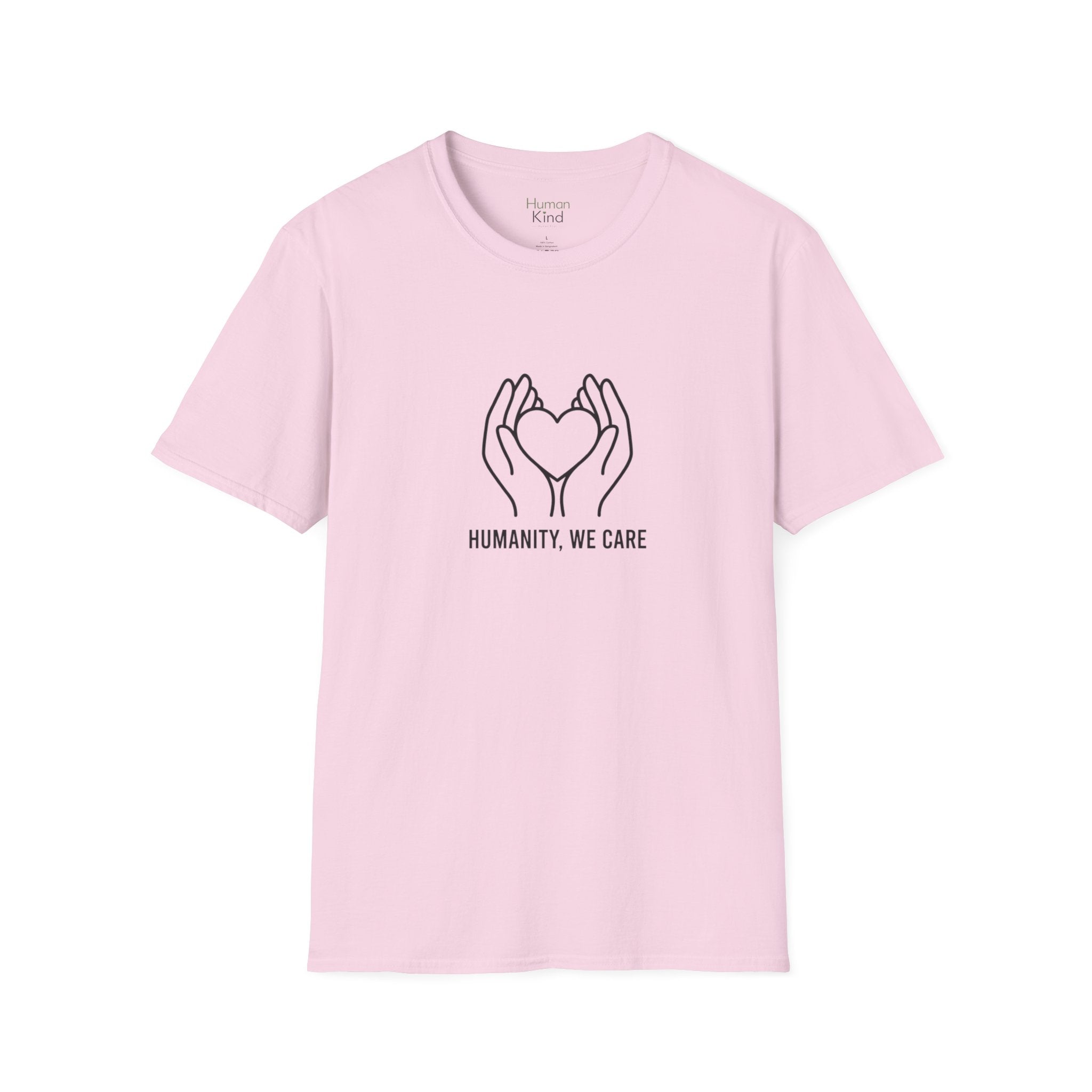 Humanity We Care - minimal T-Shirt