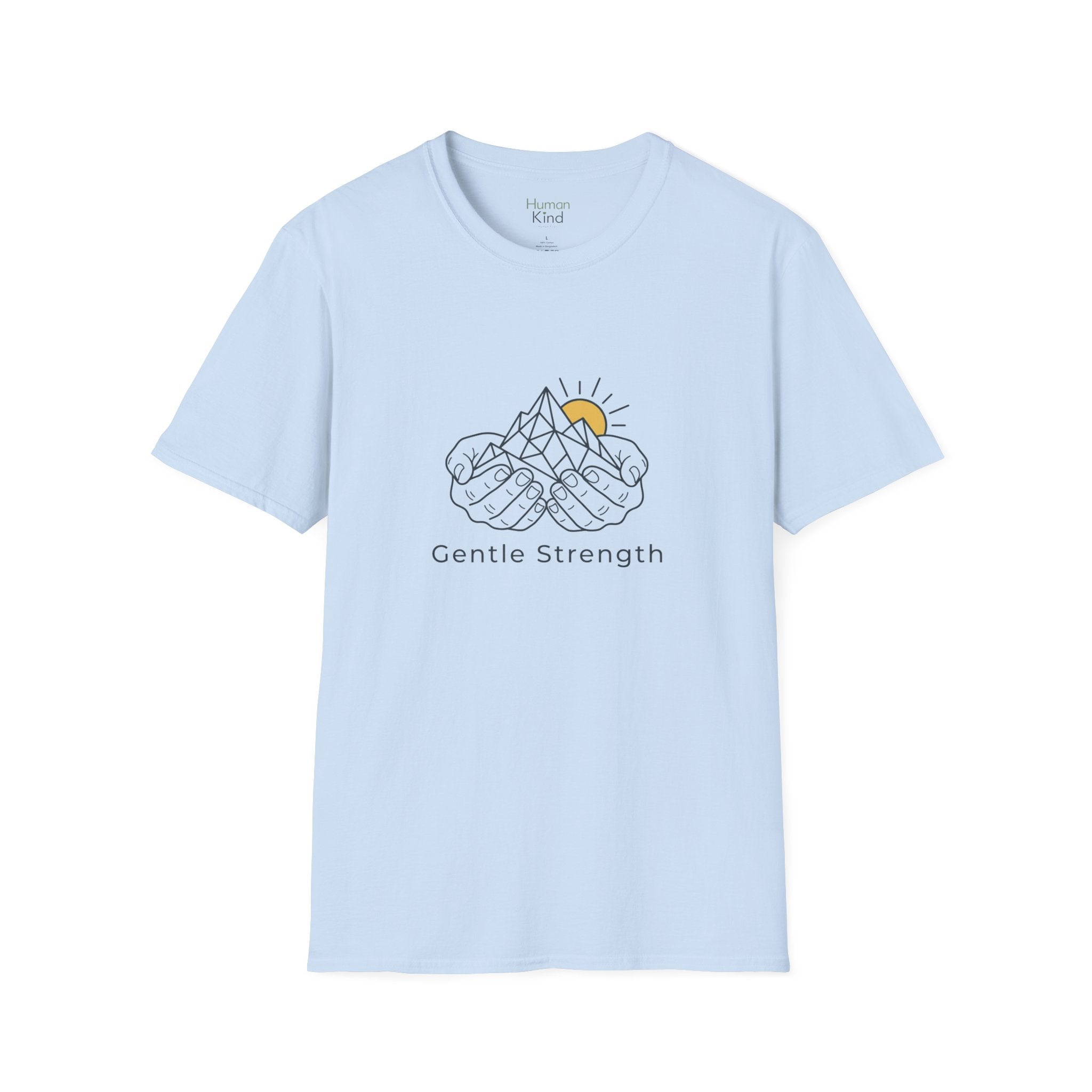 Gentle Strength - Hands - Mountains T-Shirt