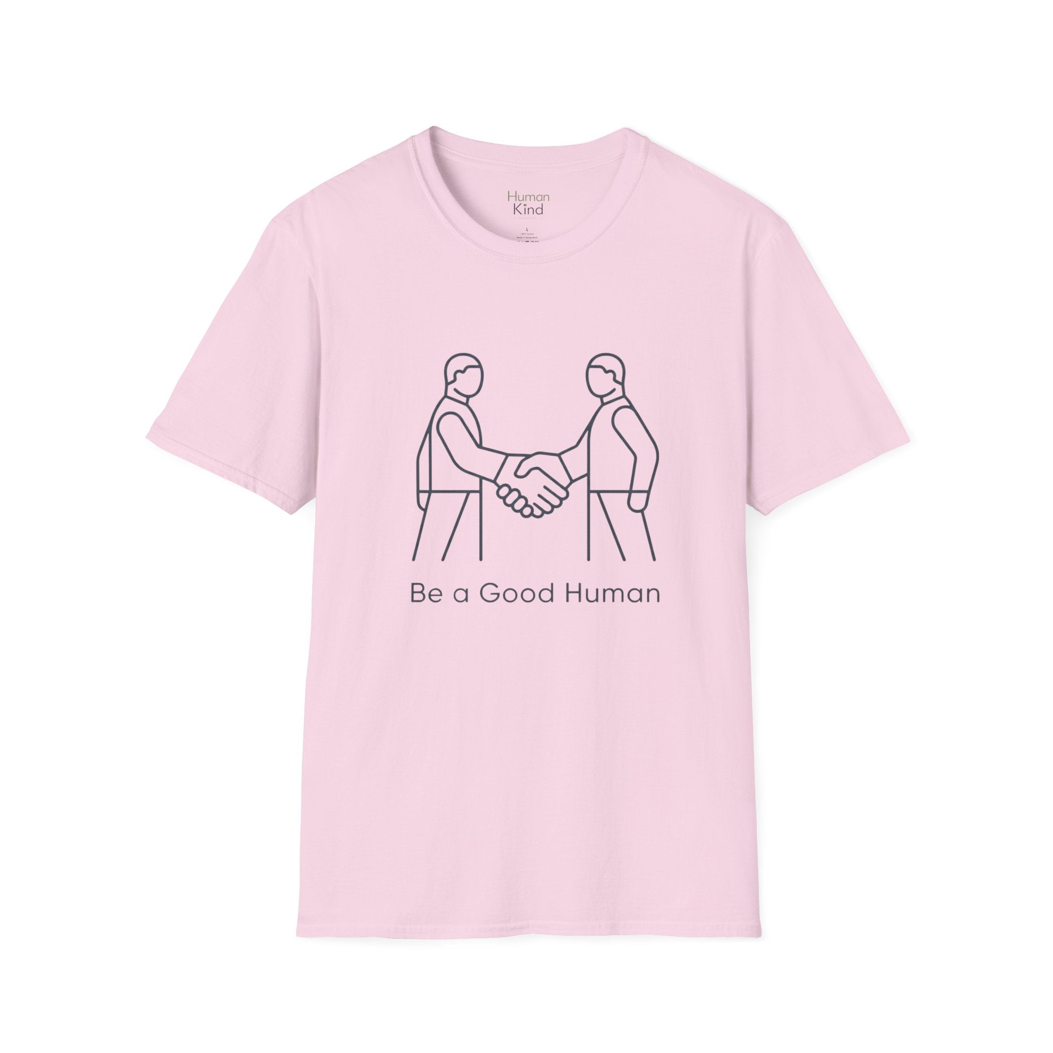 Be a Good Human - minimal handshake T-Shirt