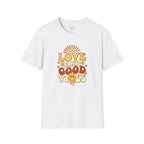 Love and Good Vibes Retro T-Shirt
