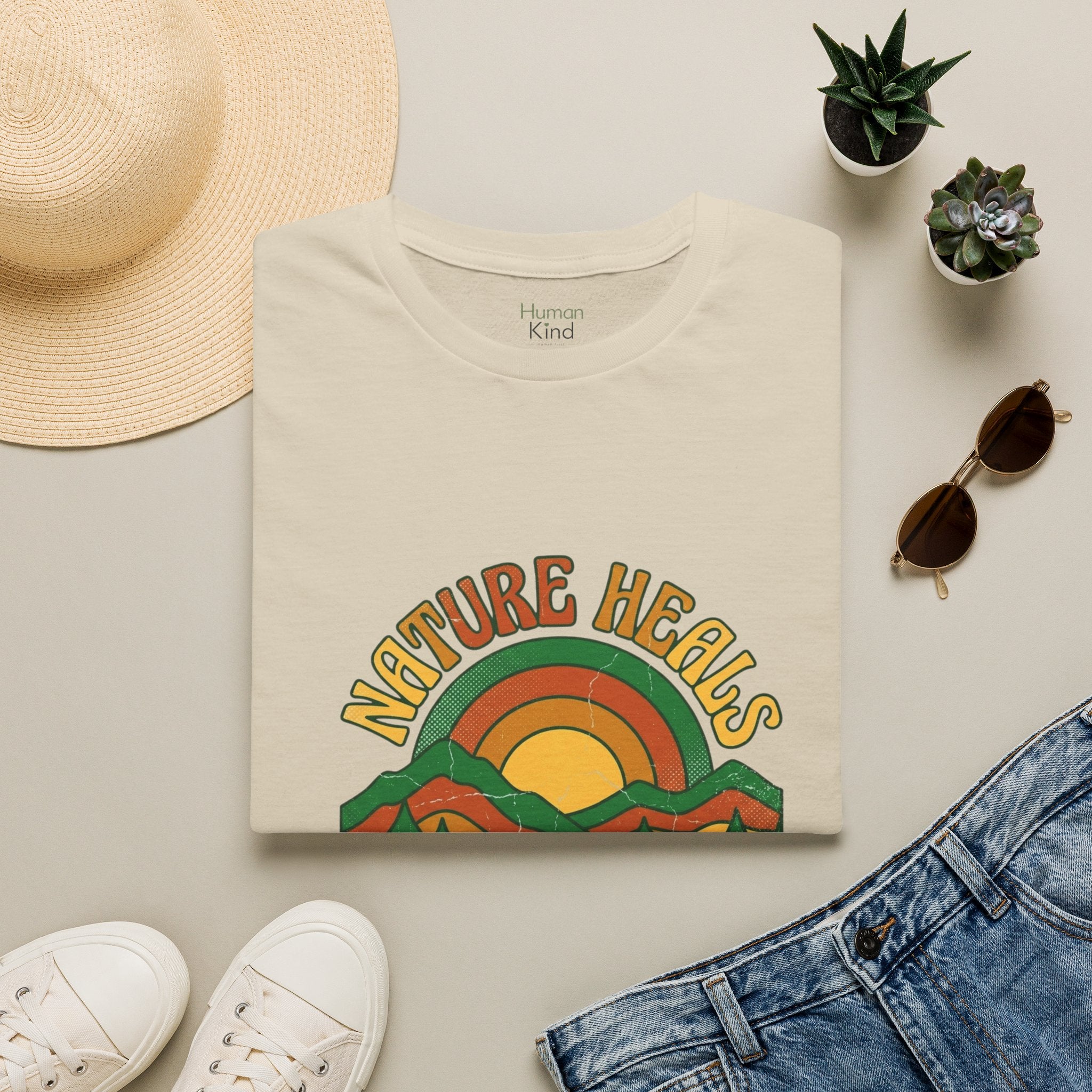 Nature Heals Retro T-Shirt