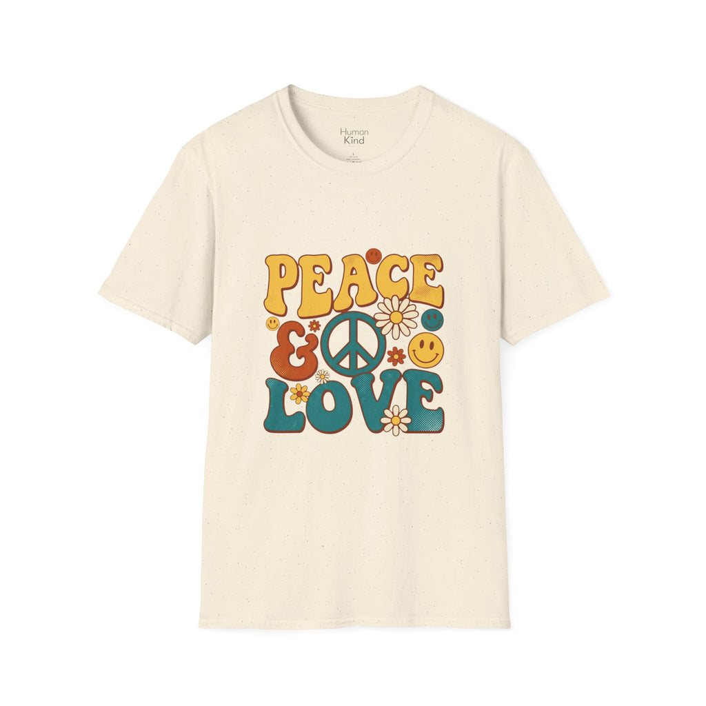 Peace & Love Retro T-Shirt