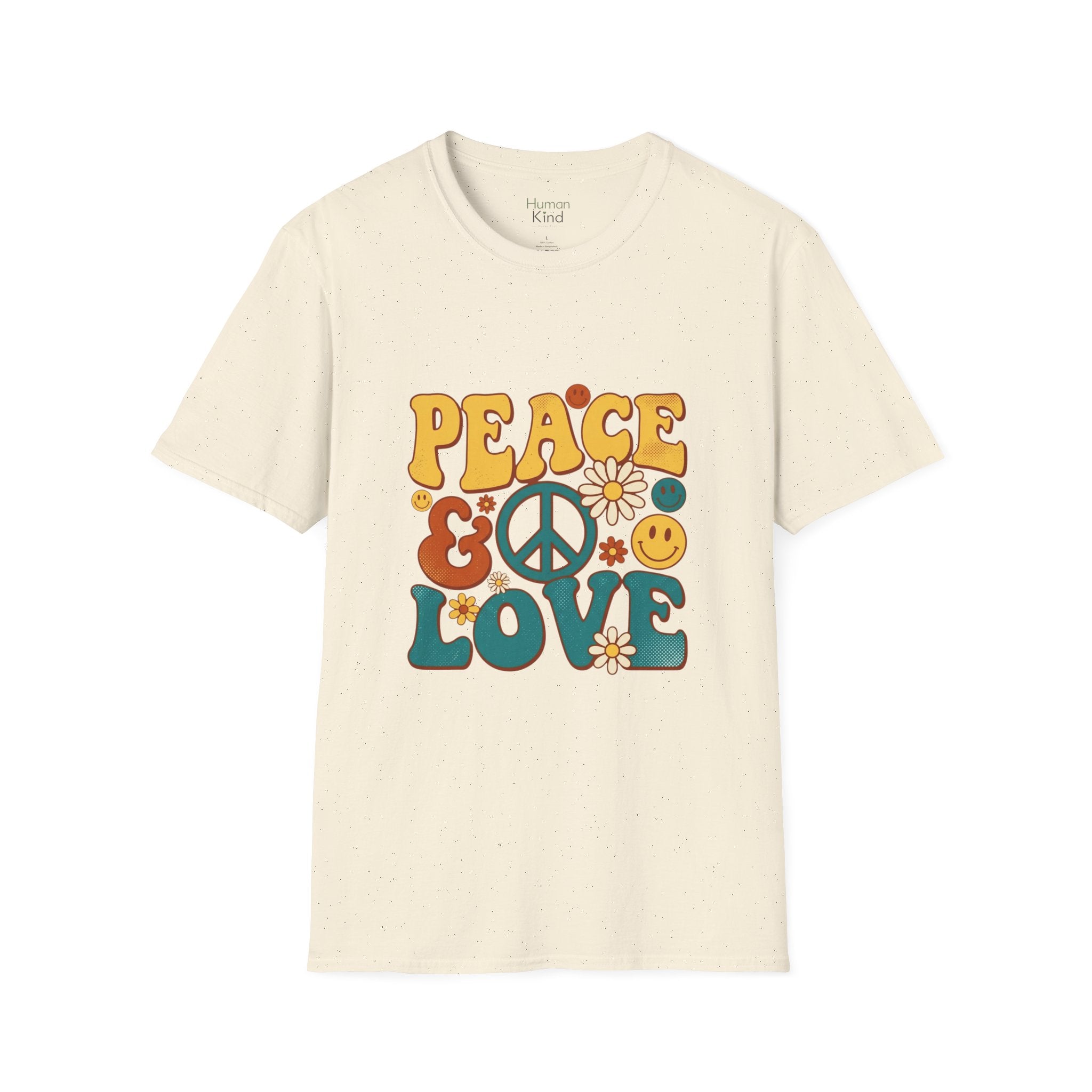 Peace & Love Retro T-Shirt
