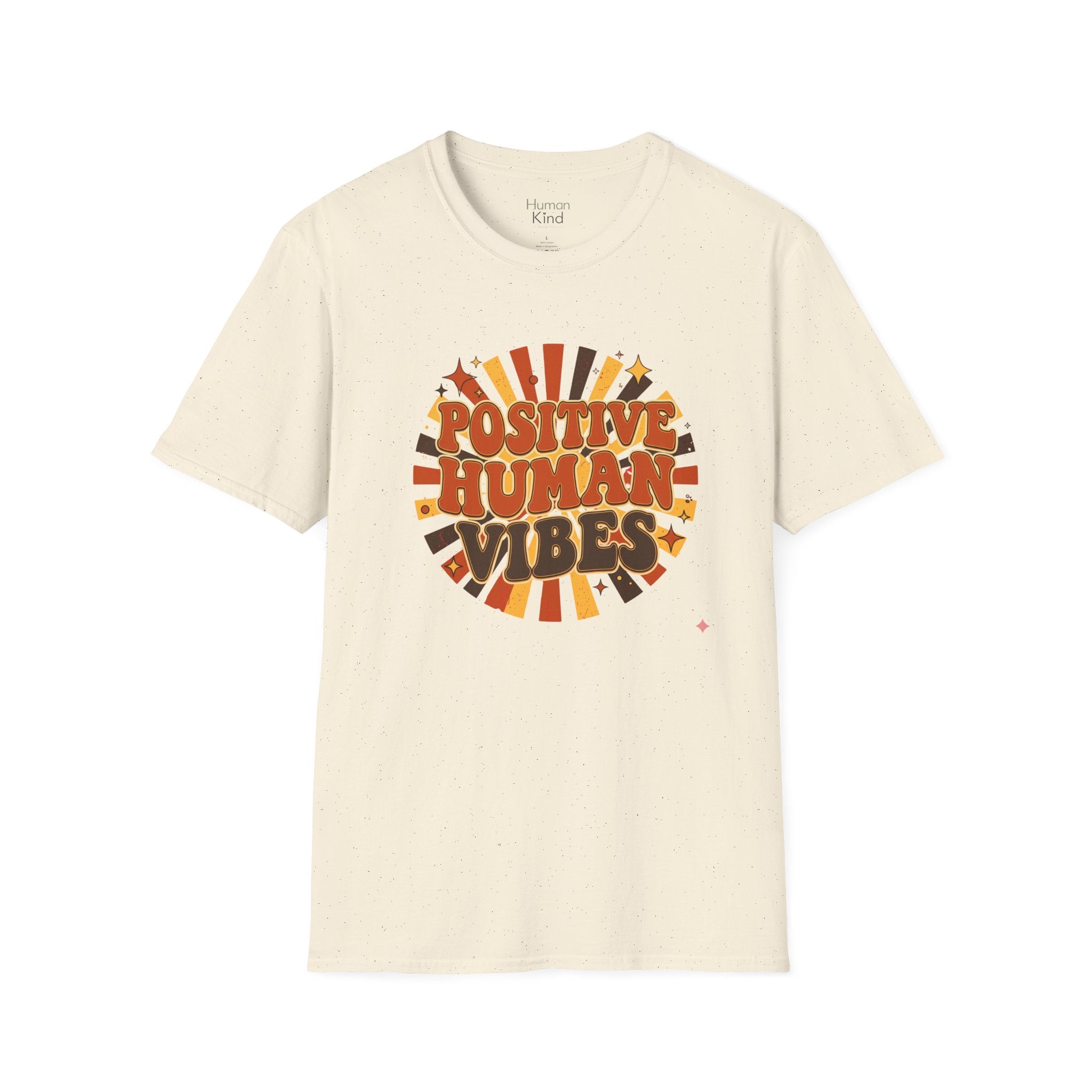 Positive Human Vibes Retro T-Shirt