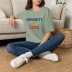 Humanity We Care - Text T-Shirt