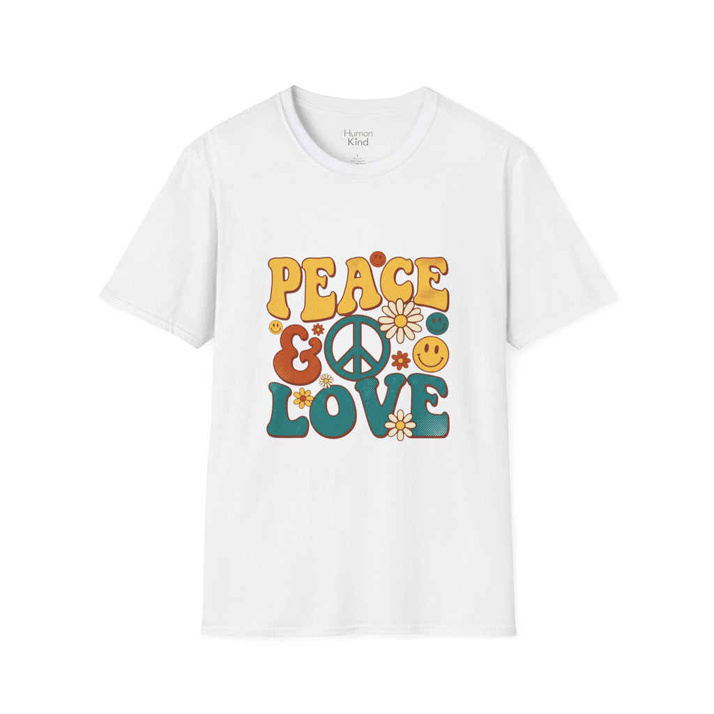 Peace & Love Retro T-Shirt