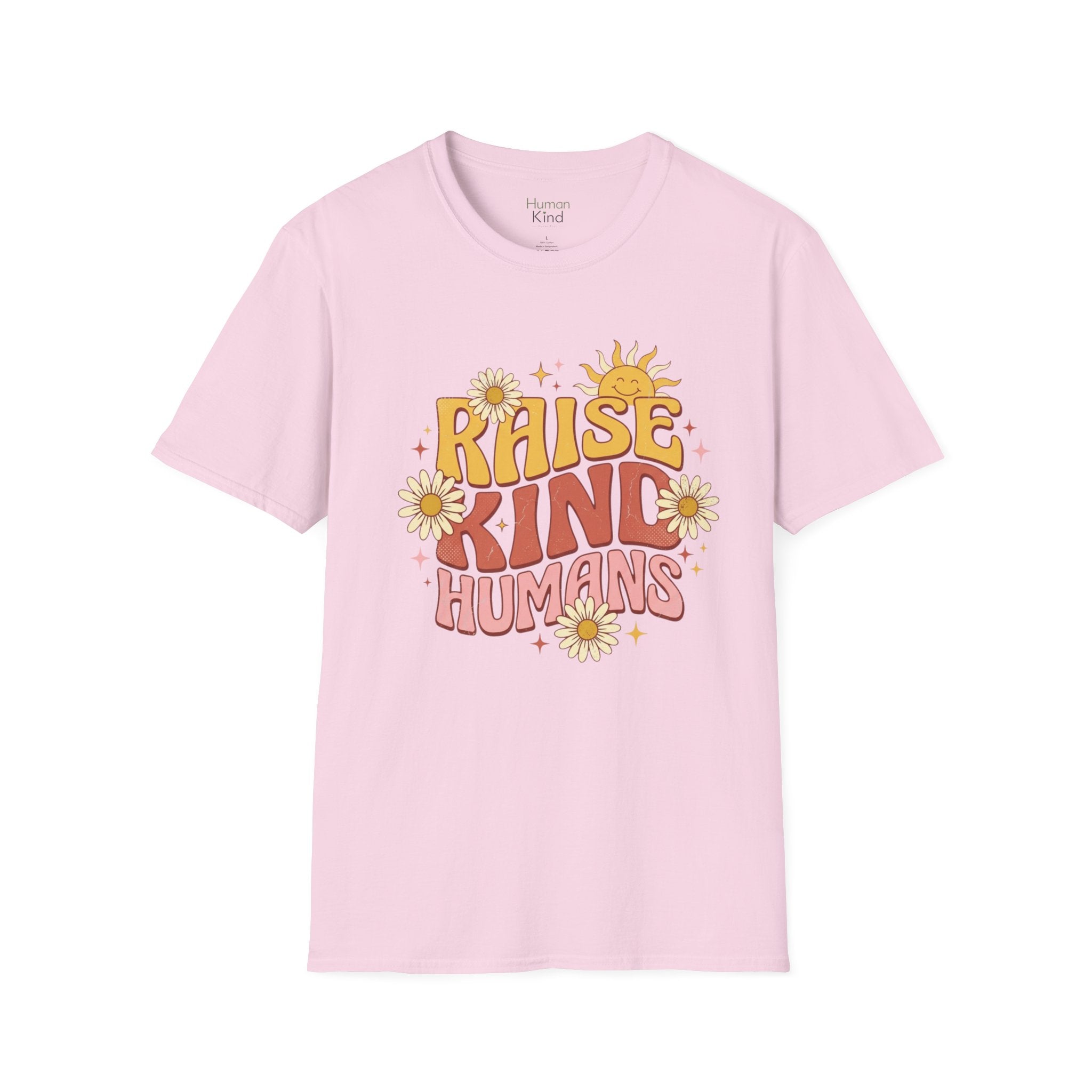 Raise Kind Humans Retro T-Shirt