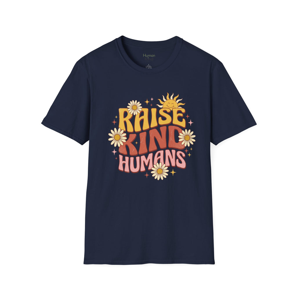 Raise Kind Humans Retro T-Shirt