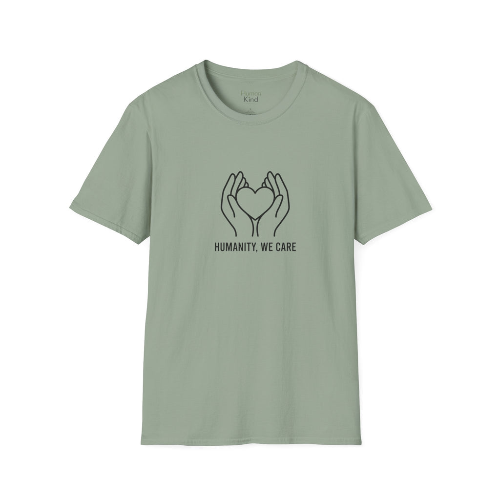 Humanity We Care - minimal T-Shirt