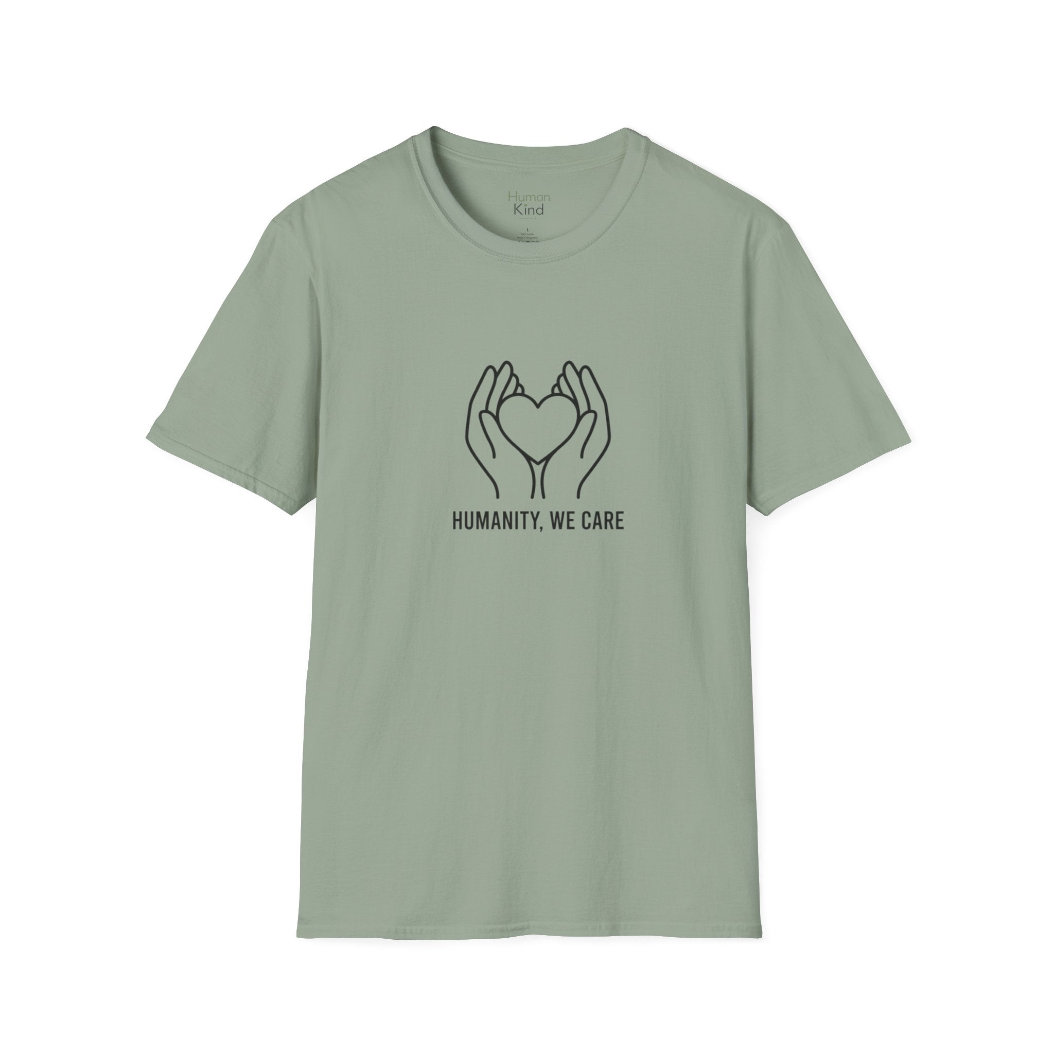 Humanity We Care - minimal T-Shirt