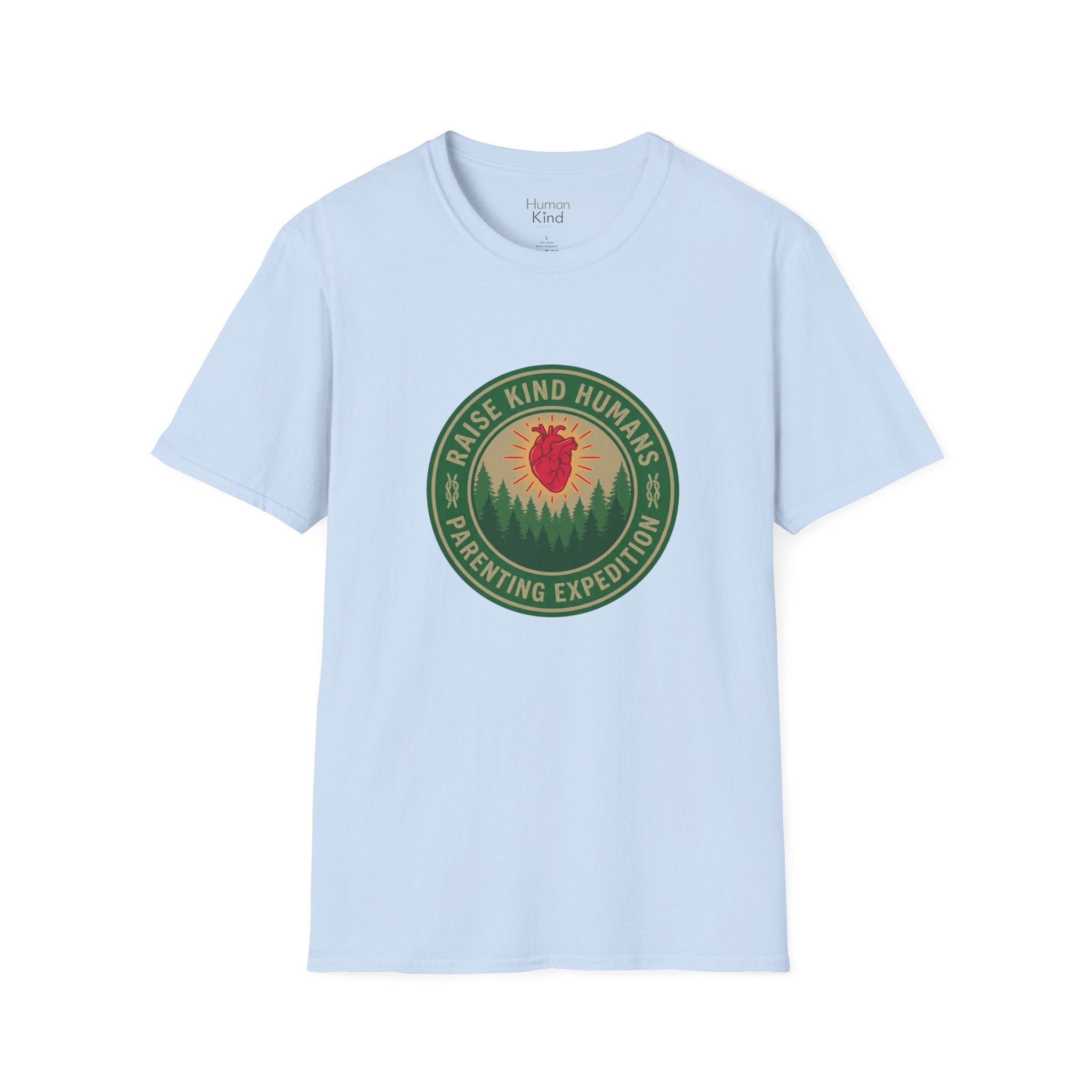 Raise Kind Humans Parenting Expedition T-Shirt