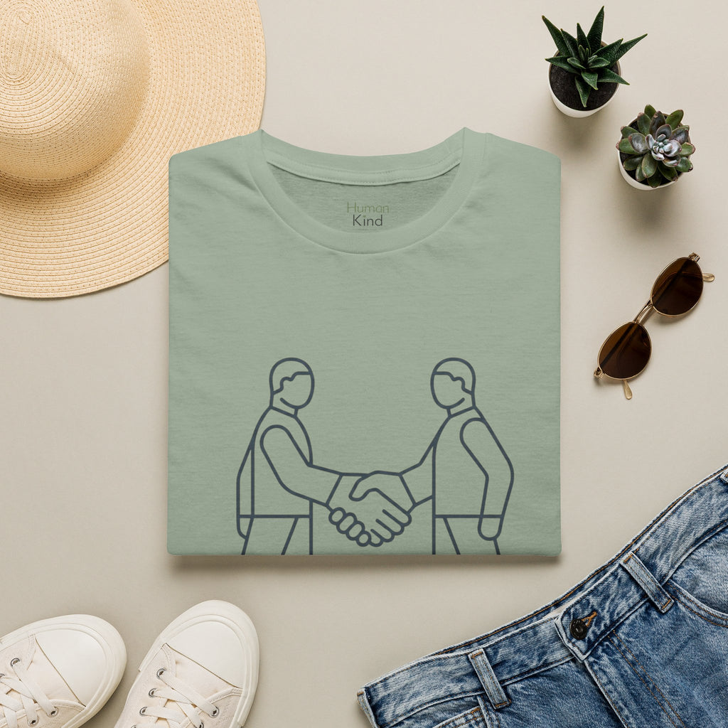 Be a Good Human - minimal handshake T-Shirt