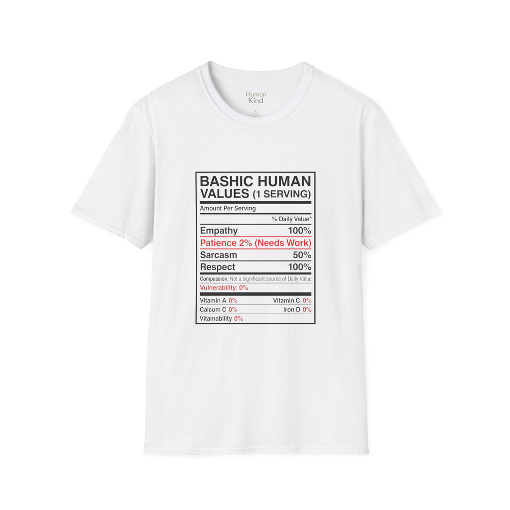 Basic Human Values Recipe T-Shirt