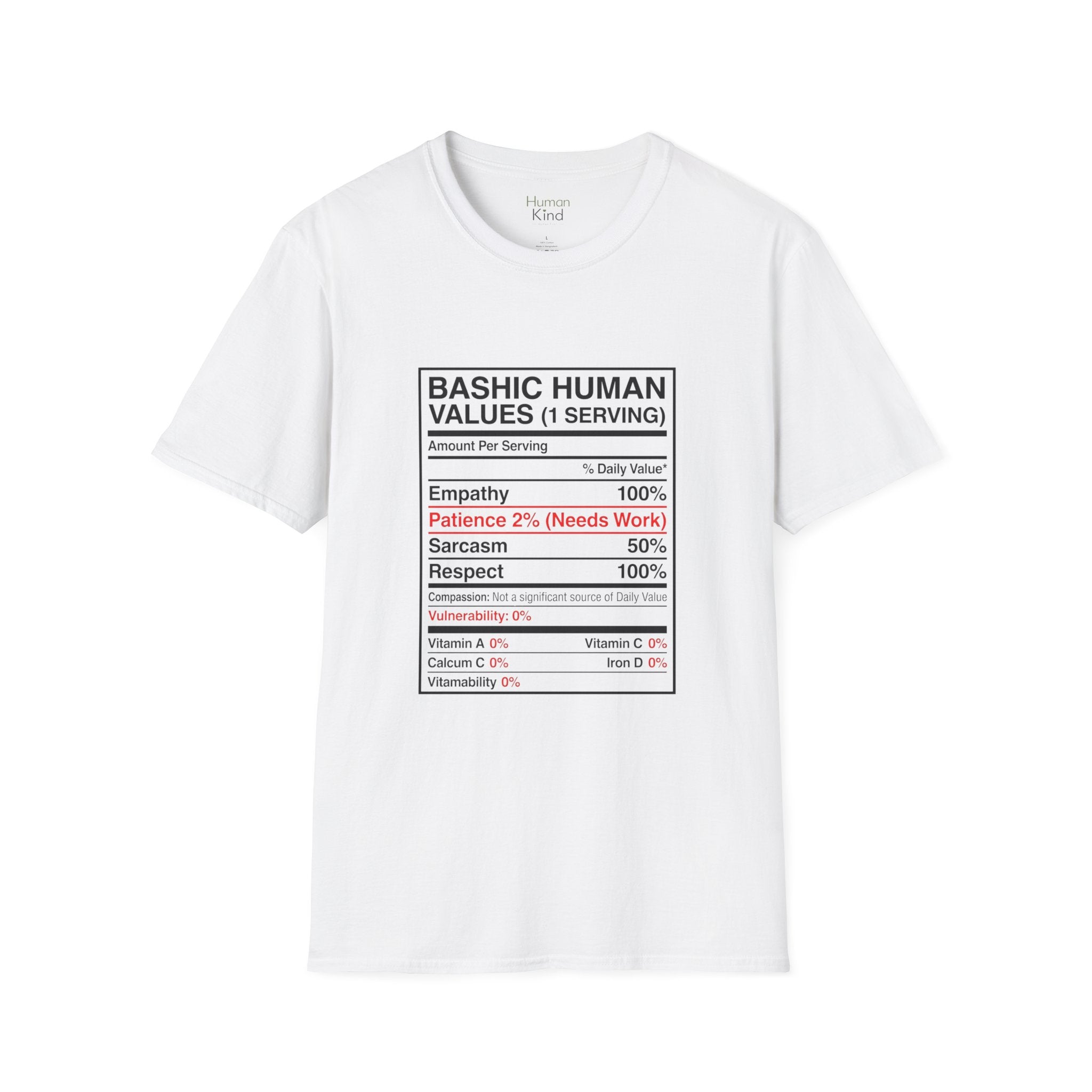 Basic Human Values Recipe T-Shirt
