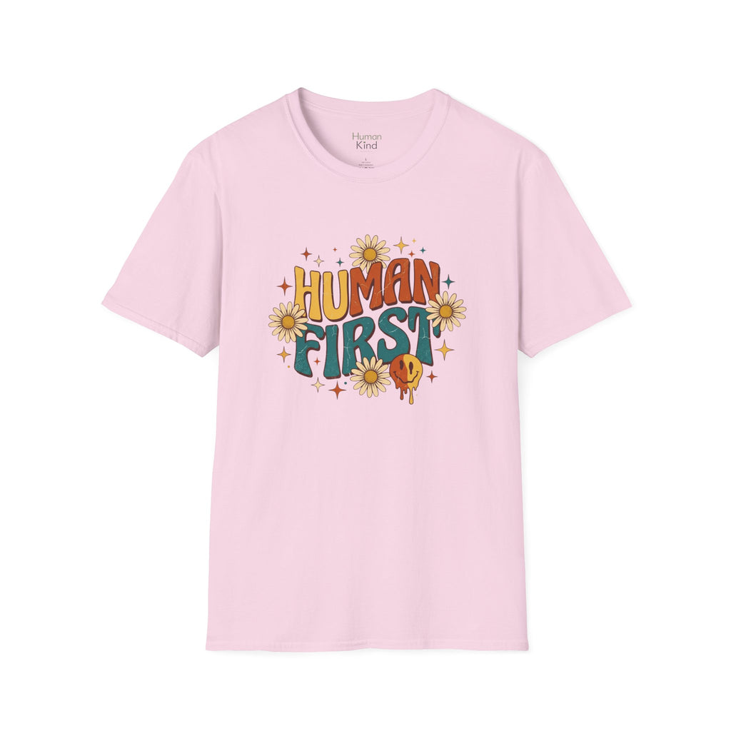 Human First Retro T-Shirt