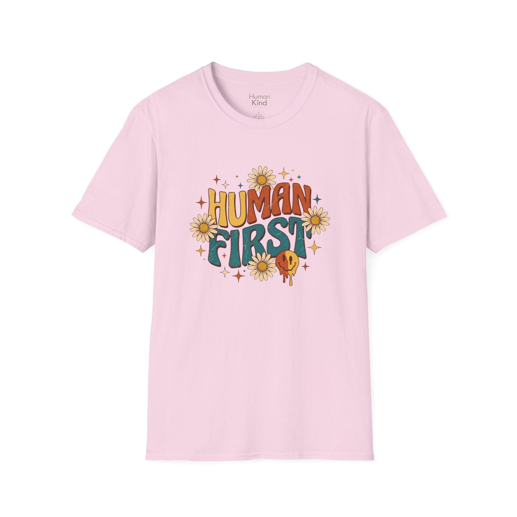 Human First Retro T-Shirt
