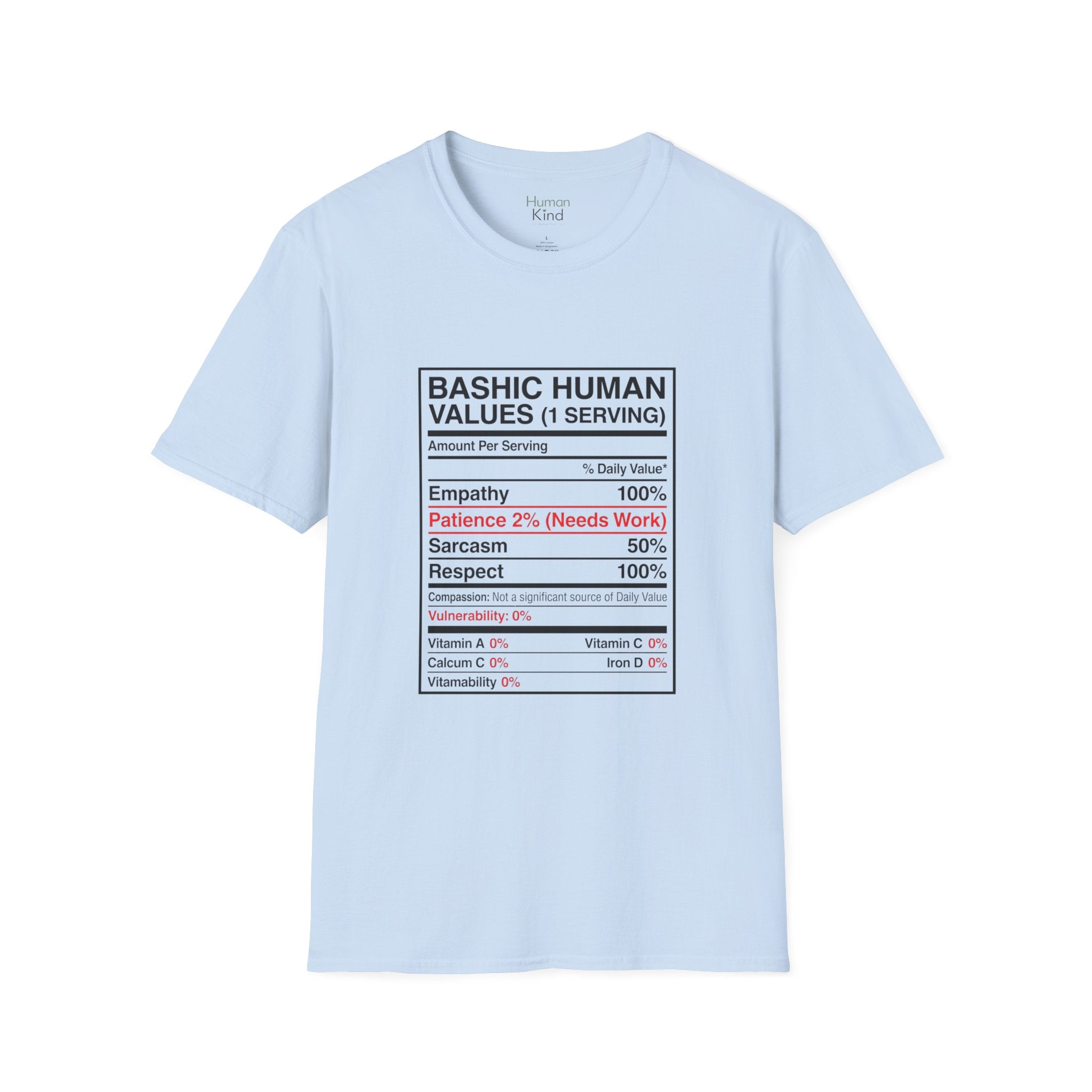 Basic Human Values Recipe T-Shirt