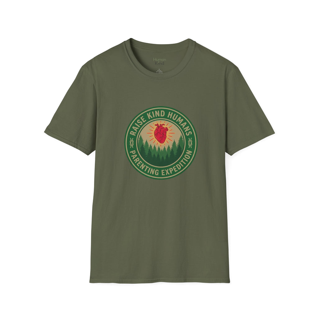 Raise Kind Humans Parenting Expedition T-Shirt