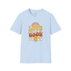 Love and Good Vibes Retro T-Shirt