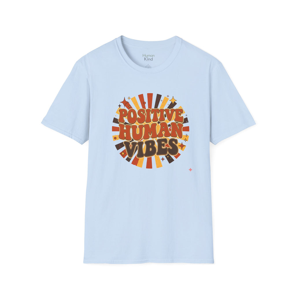 Positive Human Vibes Retro T-Shirt