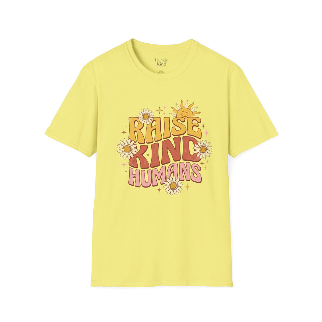 Raise Kind Humans Retro T-Shirt